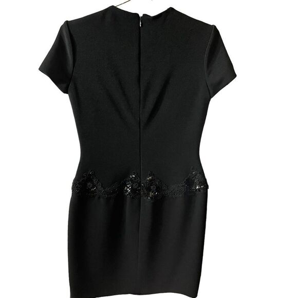 Chris Cole Vintage Black Embellished Evening Cocktail Dress Size 10 - Picture 8 of 10
